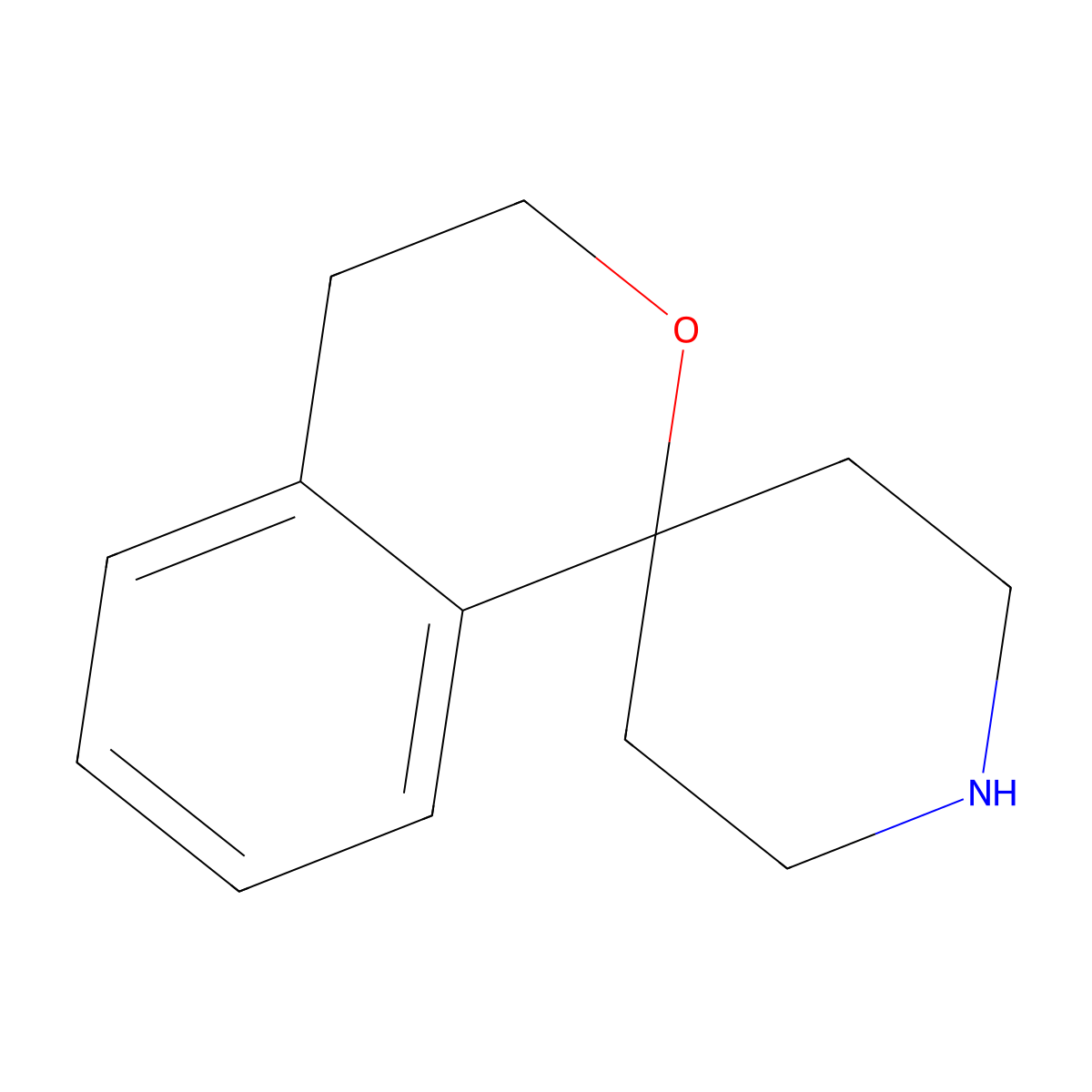 3,4-Dihydrospiro[2-benzopyran-1,4'-piperidine] molecular structure, CAS 180160-97-8