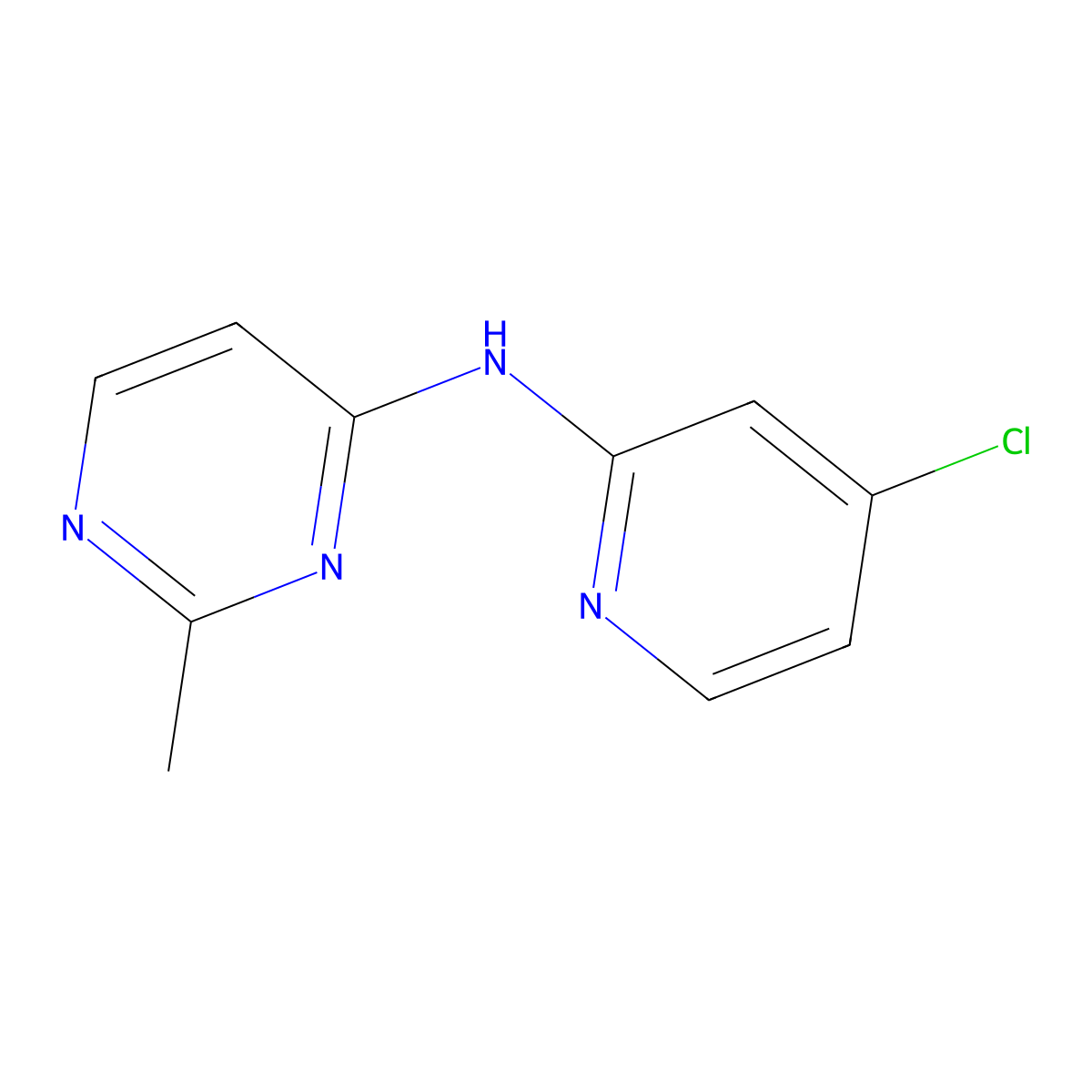 N-(4-chloropyridin-2-yl)-2-methylpyrimidin-4-amine molecular structure, CAS 1801684-85-4