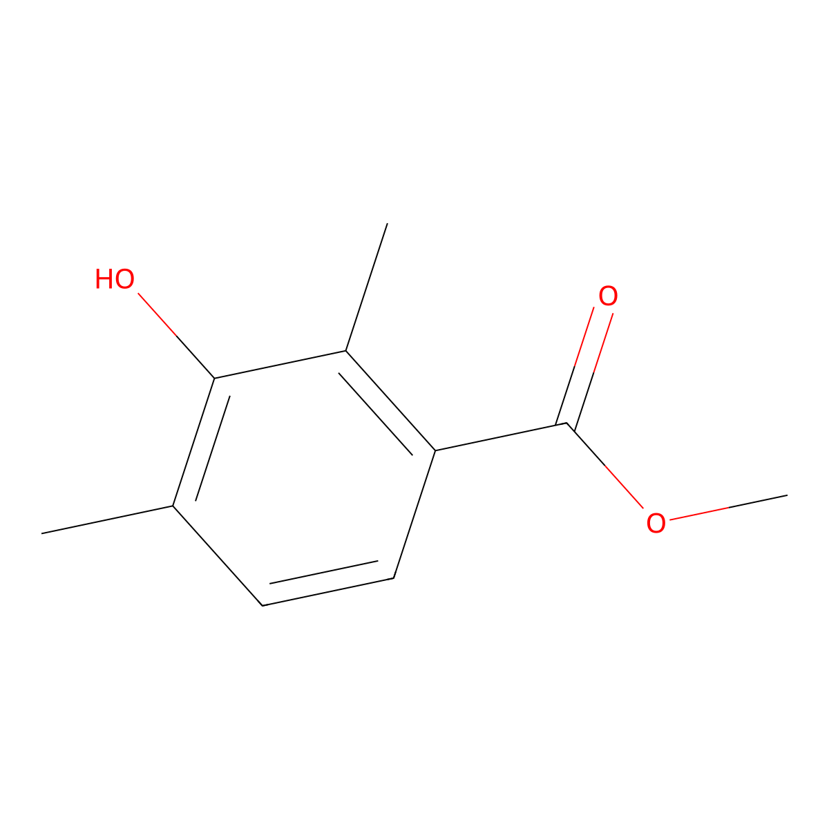 Methyl 3-hydroxy-2,4-dimethylbenzoate molecular structure, CAS 1801689-59-7