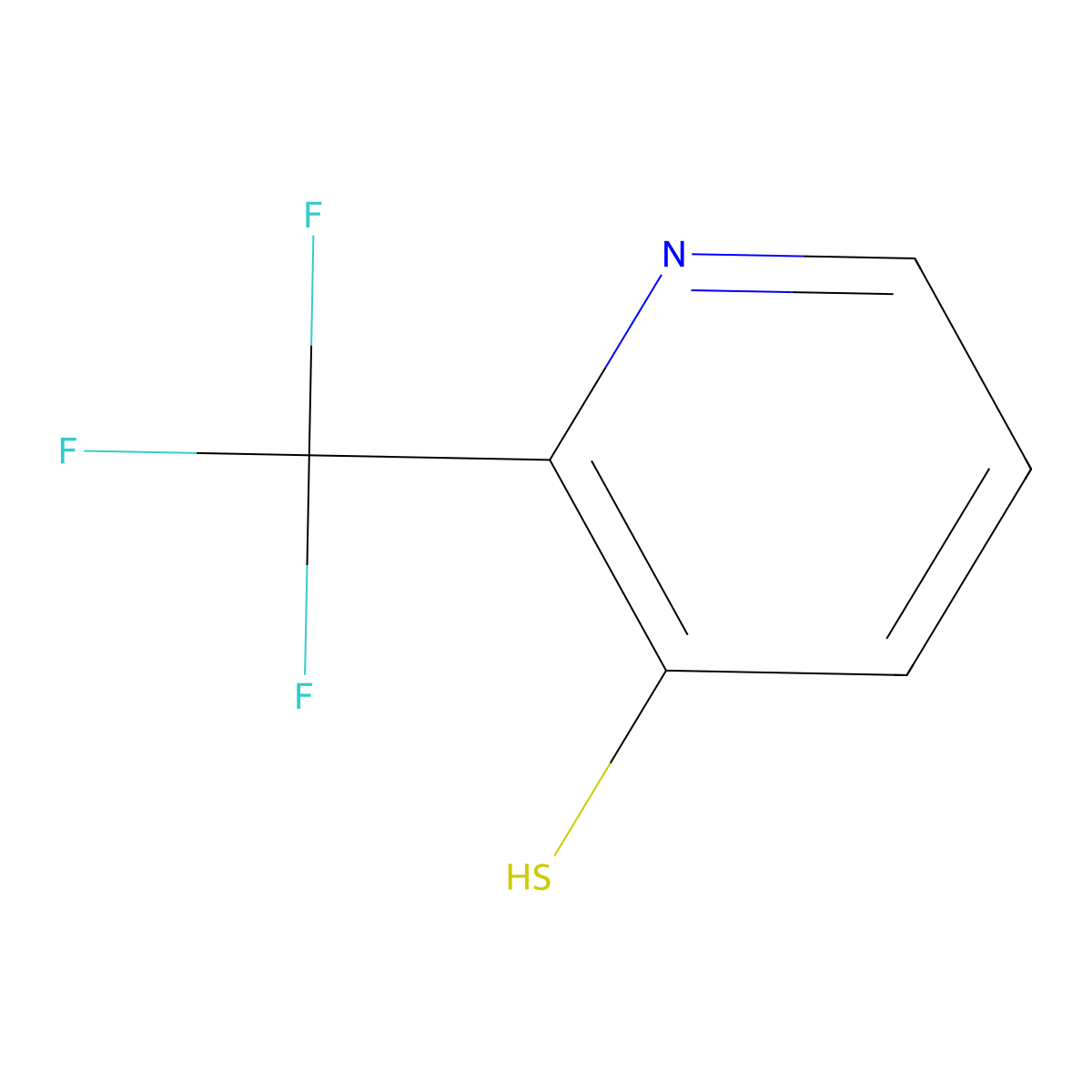 2-(Trifluoromethyl)pyridine-3-thiol molecular structure, CAS 1801693-48-0