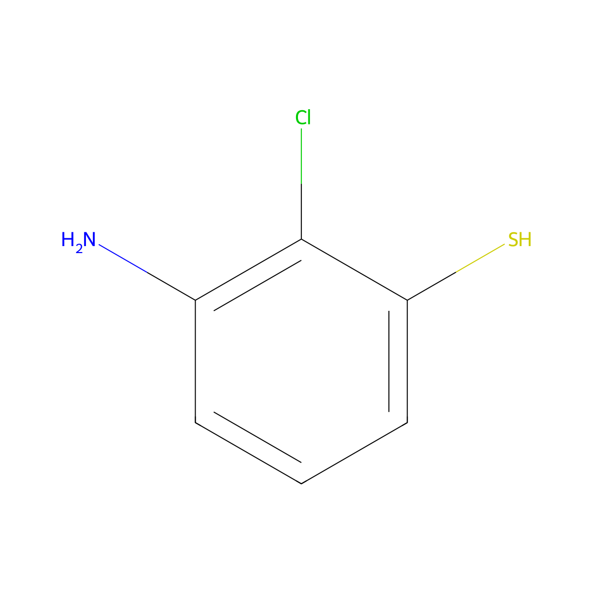 3-Amino-2-chlorobenzenethiol molecular structure, CAS 1801694-22-3