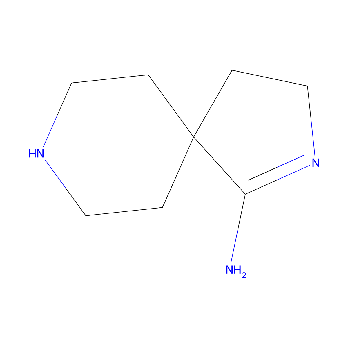 2,8-Diazaspiro[4.5]dec-1-en-1-amine molecular structure, CAS 1801767-13-4