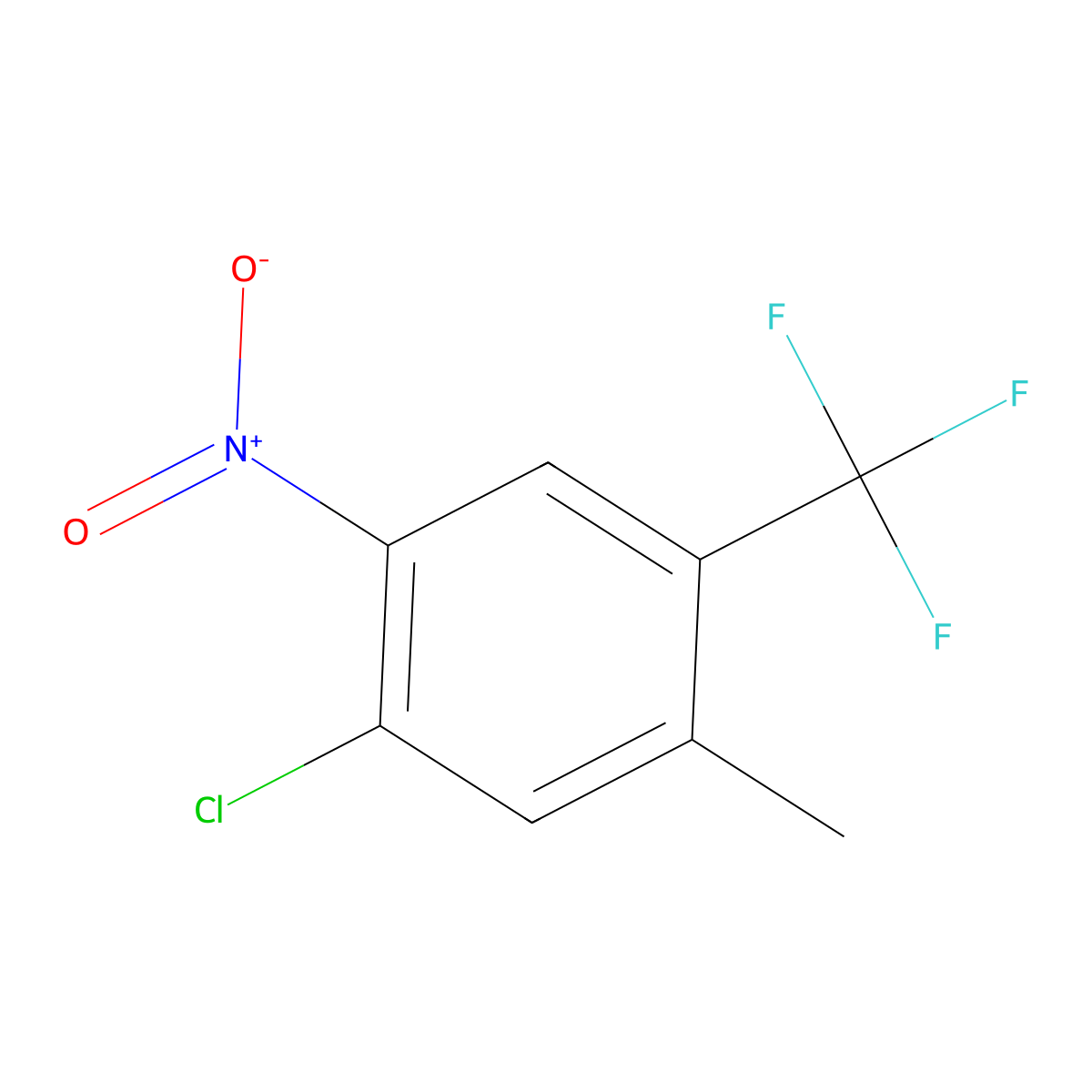 1-Chloro-5-methyl-2-nitro-4-(trifluoromethyl)benzene molecular structure, CAS 18018-35-4