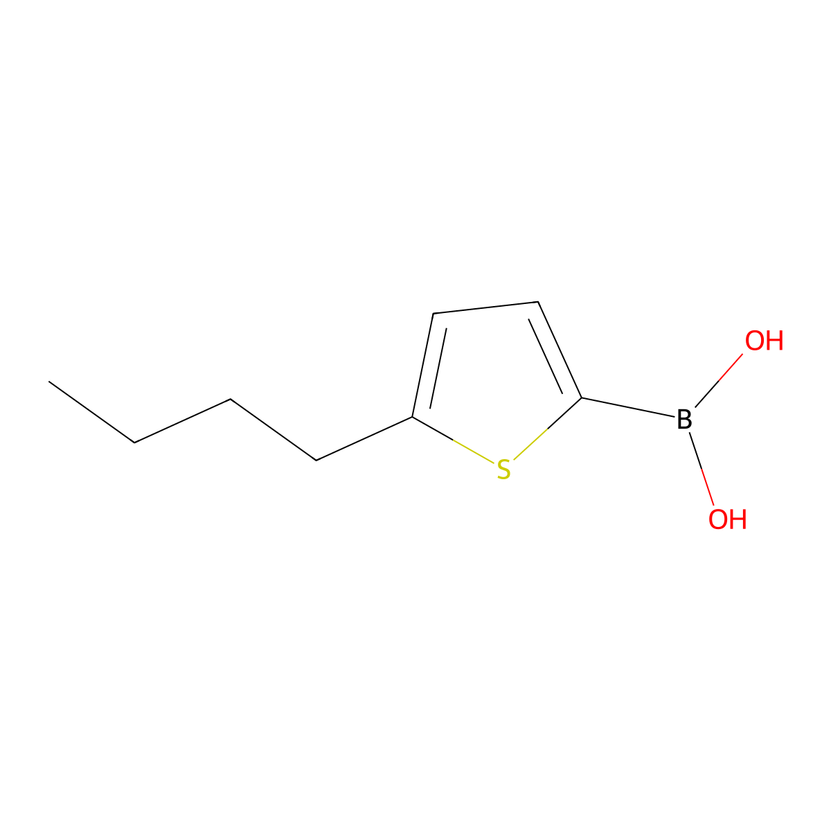 (5-Butylthiophen-2-yl)boronic acid molecular structure, CAS 1801883-50-0