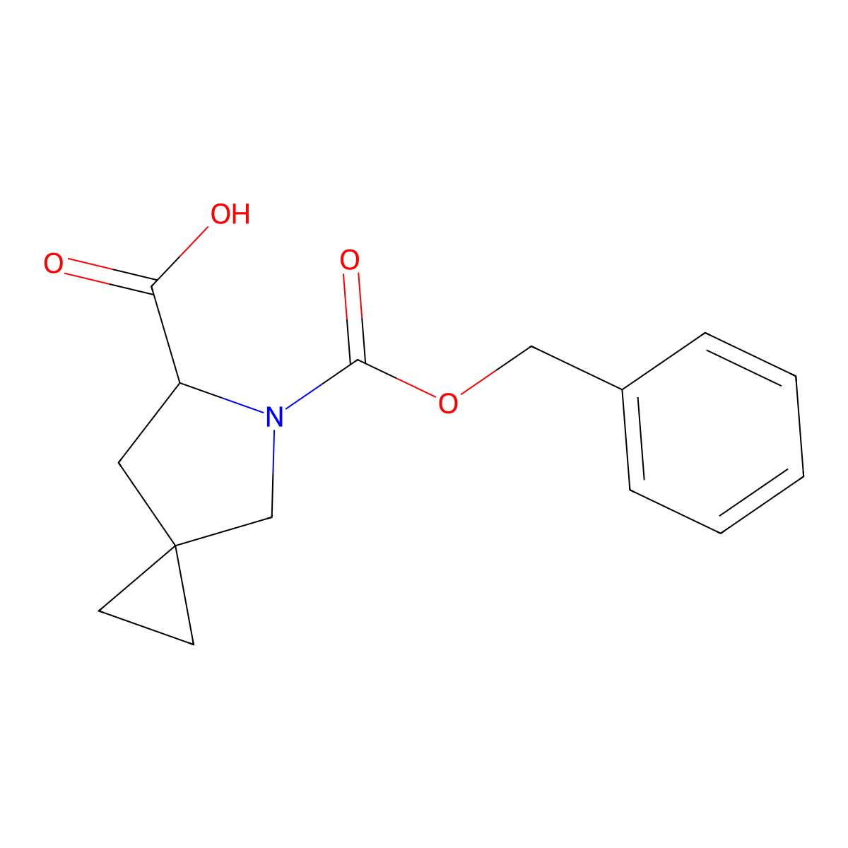 5-[(Benzyloxy)carbonyl]-5-azaspiro[2.4]heptane-6-carboxylic acid molecular structure, CAS 1801899-61-5
