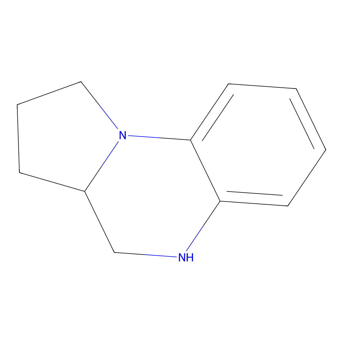 1H,2H,3H,3aH,4H,5H-pyrrolo(1,2-a)quinoxaline molecular structure, CAS 18019-17-5