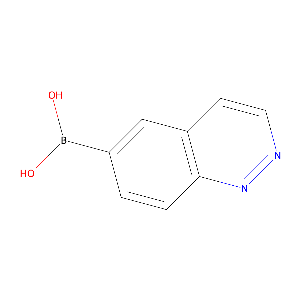 Cinnolin-6-ylboronicacid molecular structure, CAS 1801921-51-6