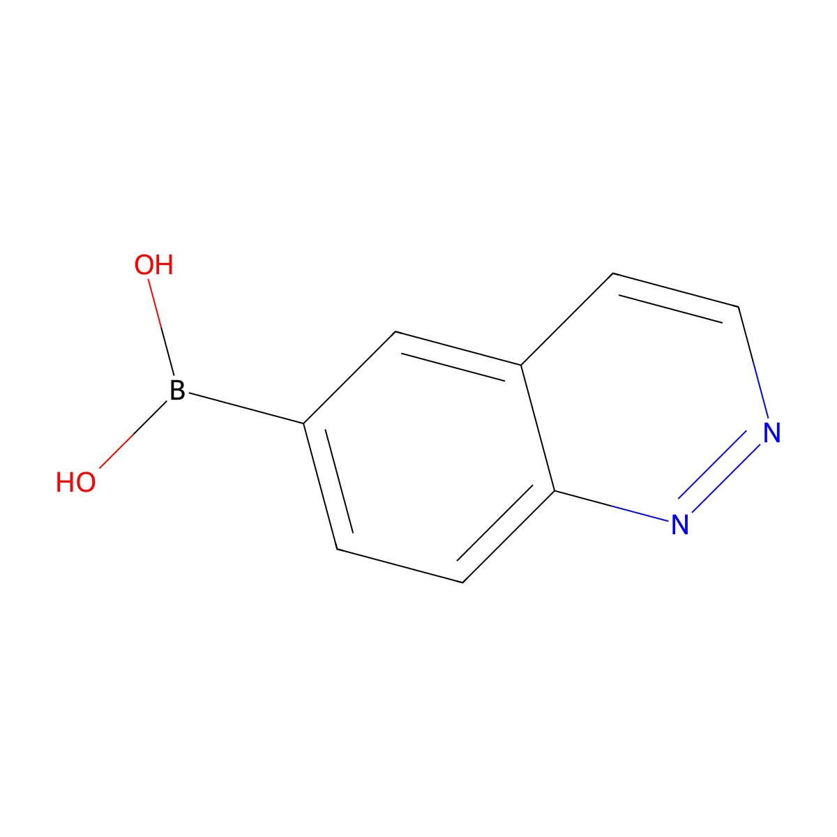 Cinnolin-6-ylboronicacid molecular structure, CAS 1801921-51-6