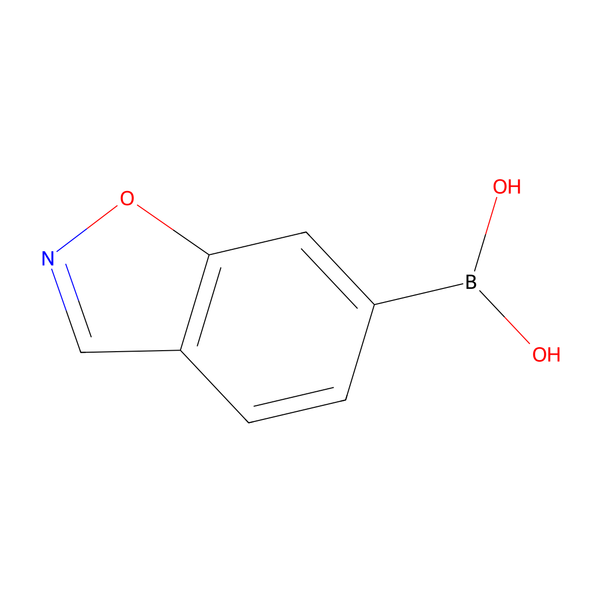 Benzo[D]isoxazol-6-ylboronic acid molecular structure, CAS 1801923-09-0