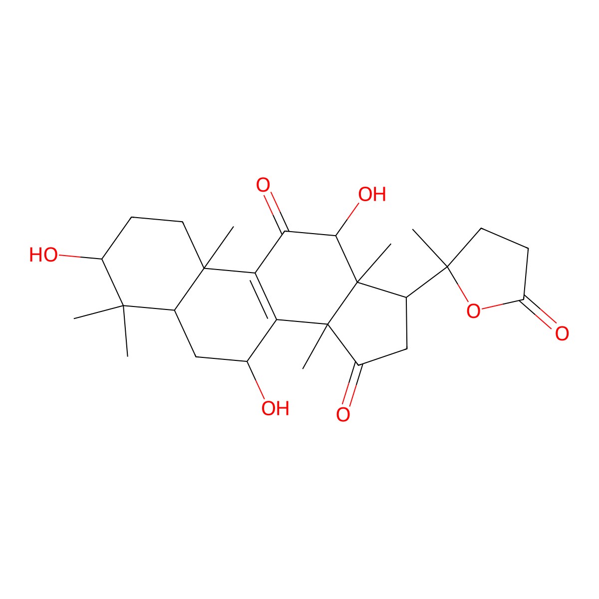 Ganoderlactone D molecular structure, CAS 1801934-15-5
