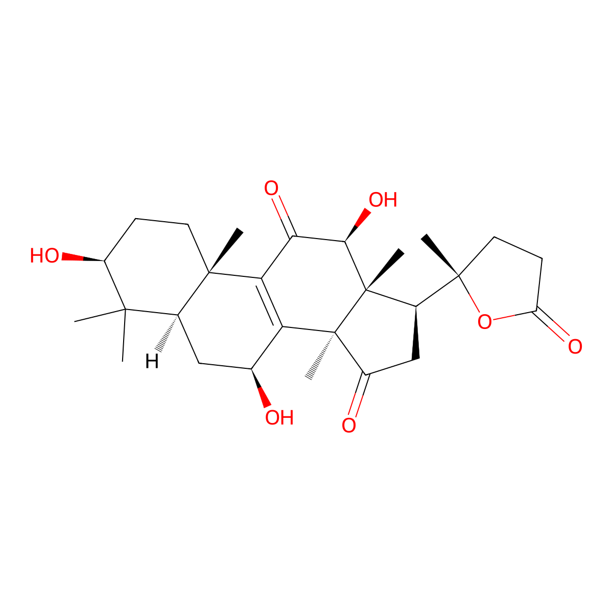 Ganoderlactone D molecular structure, CAS 1801934-15-5