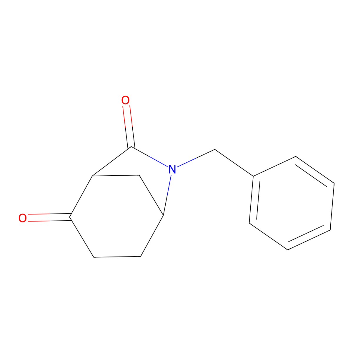 6-Benzyl-6-azabicyclo[3.2.1]octane-2,7-dione molecular structure, CAS 1801983-04-9
