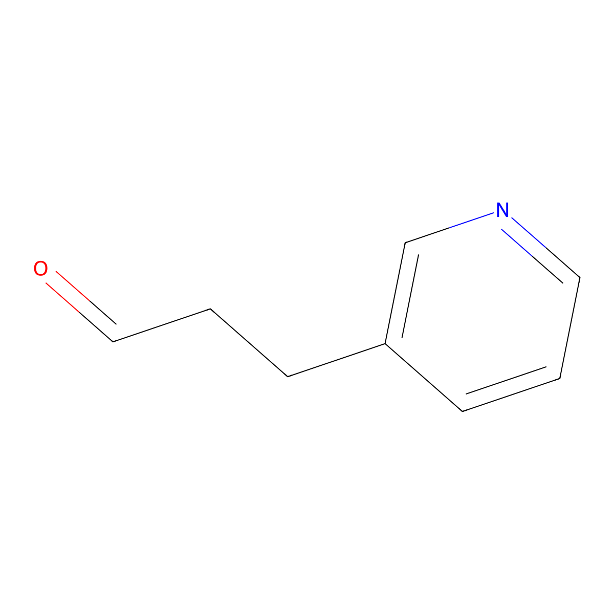 3-(Pyridin-3-yl)propanal molecular structure, CAS 1802-16-0