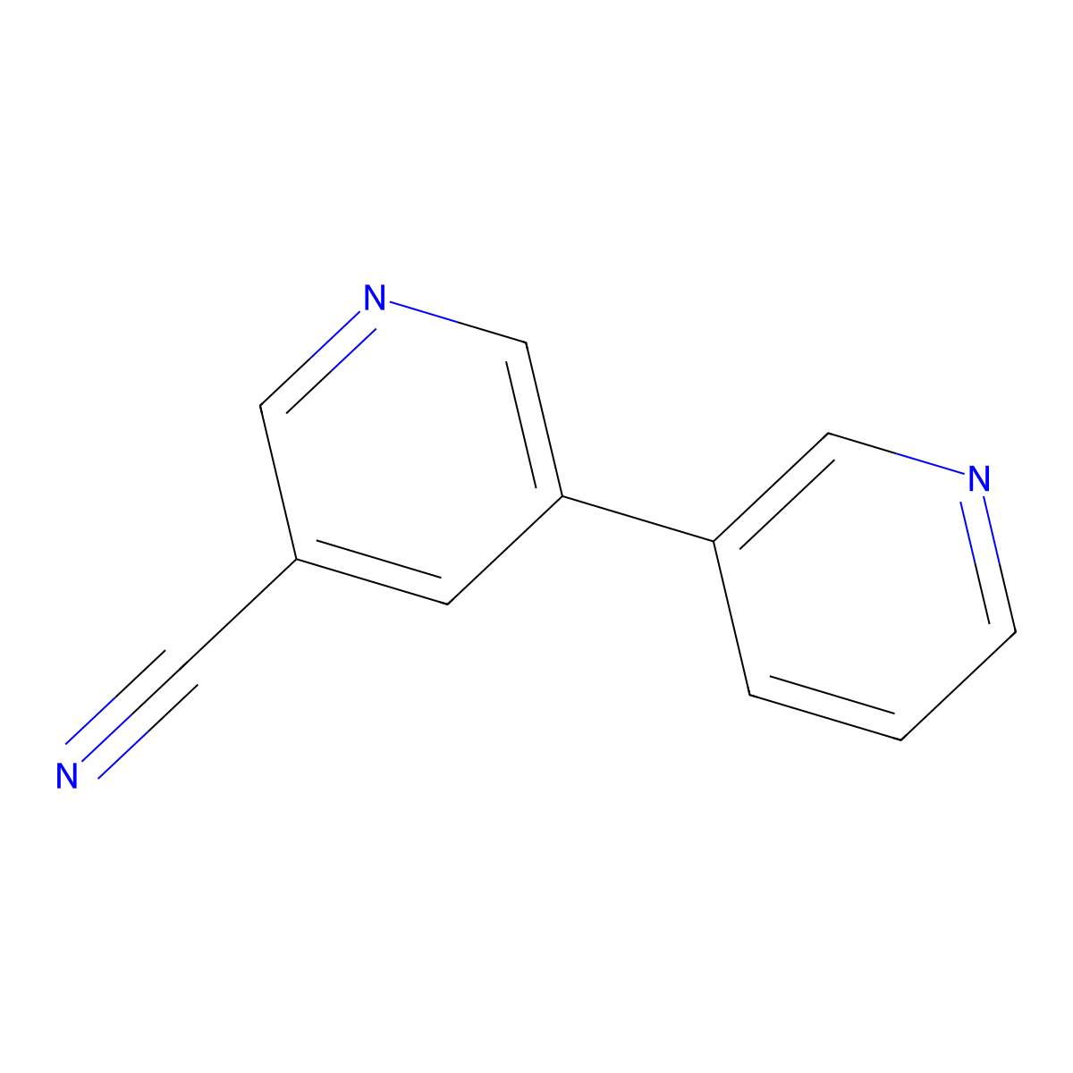 [3,3'-Bipyridine]-5-carbonitrile molecular structure, CAS 1802-33-1