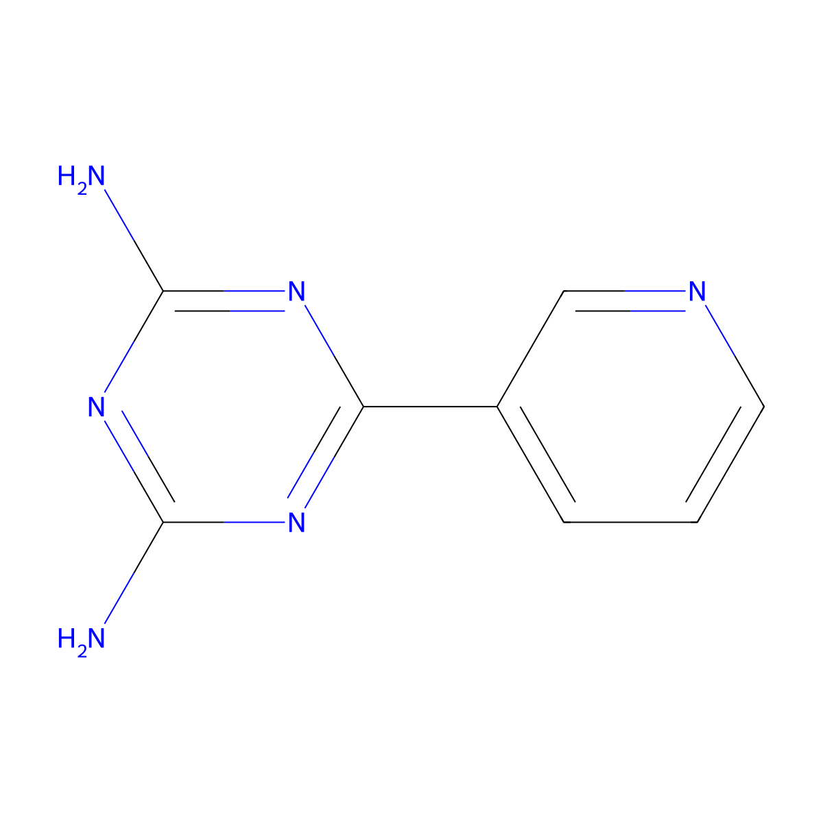 Nicotinoguanamine molecular structure, CAS 18020-61-6