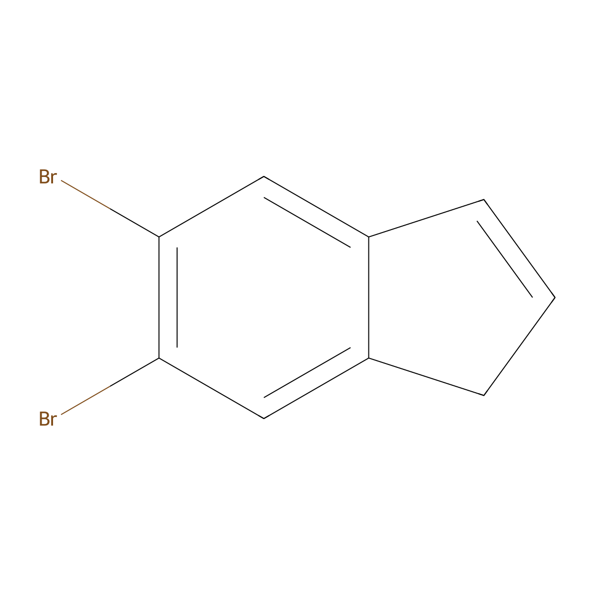 5,6-dibromo-1H-indene molecular structure, CAS 1802004-76-7