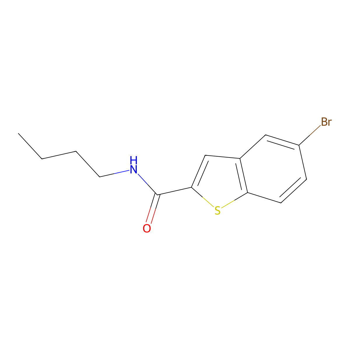 5-Bromo-N-butylbenzo[b]thiophene-2-carboxamide molecular structure, CAS 1802018-80-9