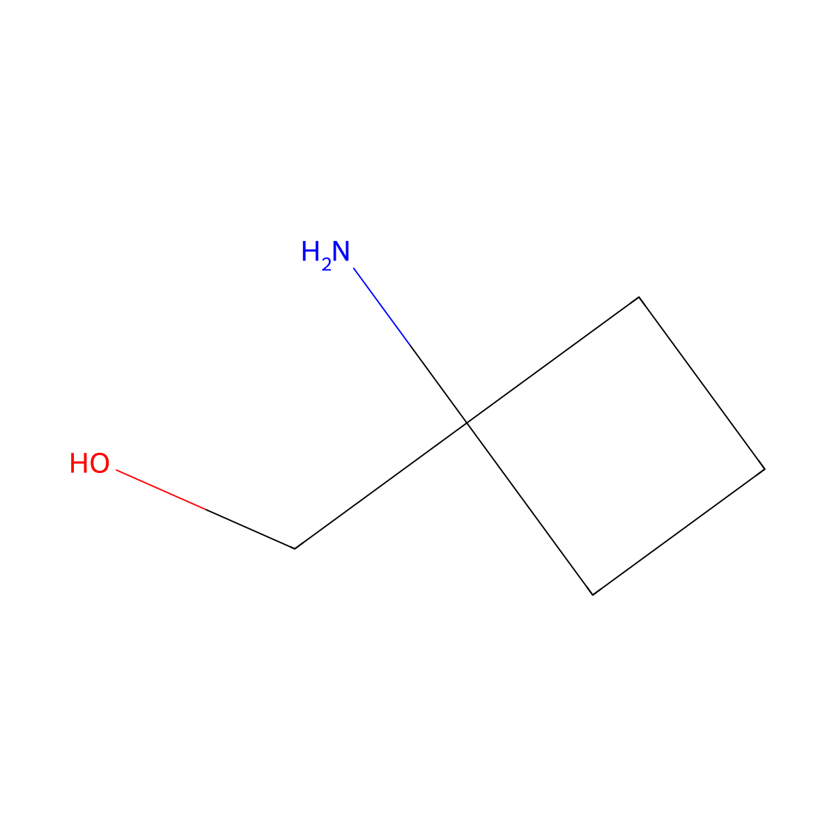 (1-Aminocyclobutyl)methanol molecular structure, CAS 180205-34-9