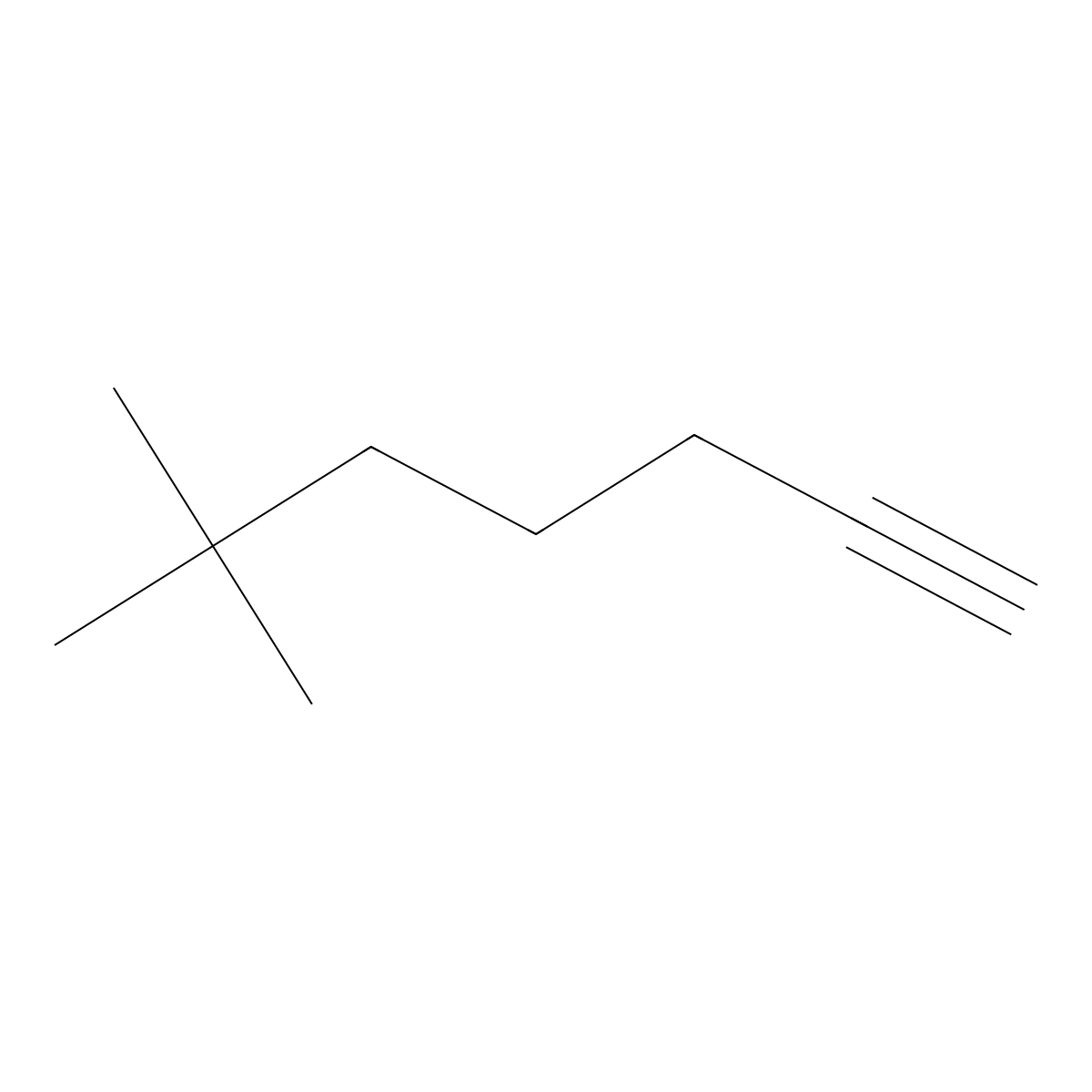 6,6-Dimethylhept-1-yne molecular structure, CAS 1802057-89-1