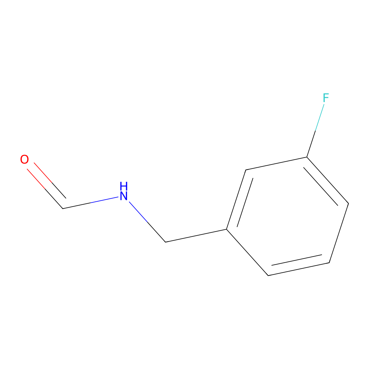 N-(3-fluorobenzyl)formamide molecular structure, CAS 180207-86-7