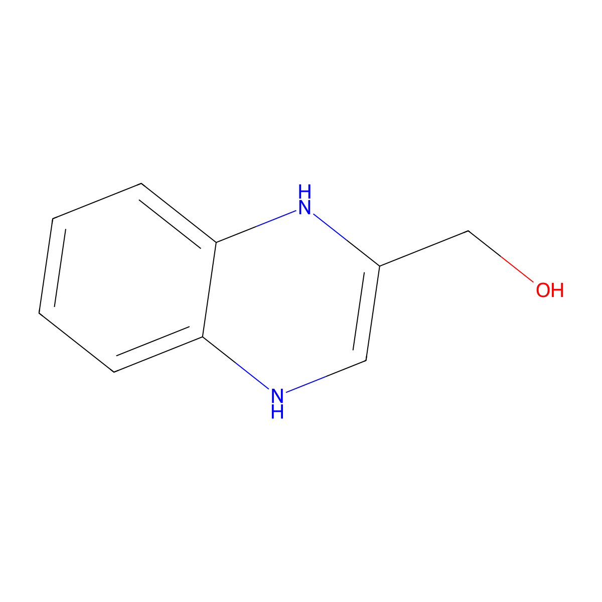 1,4-Dihydro-2-quinoxalinylmethanol molecular structure, CAS 1802143-55-0