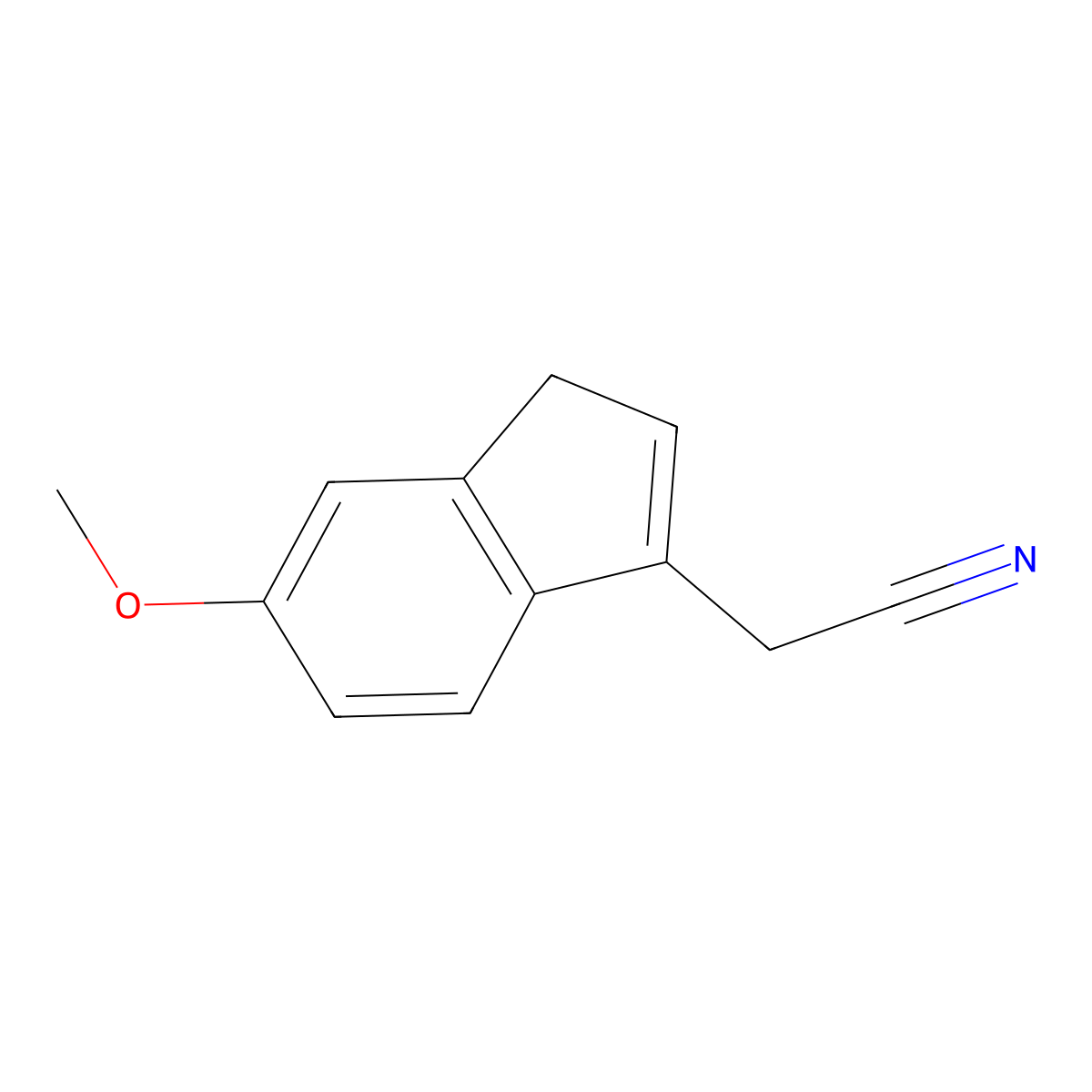 (6-methoxy-1H-inden-3-yl)acetonitrile molecular structure, CAS 1802143-56-1