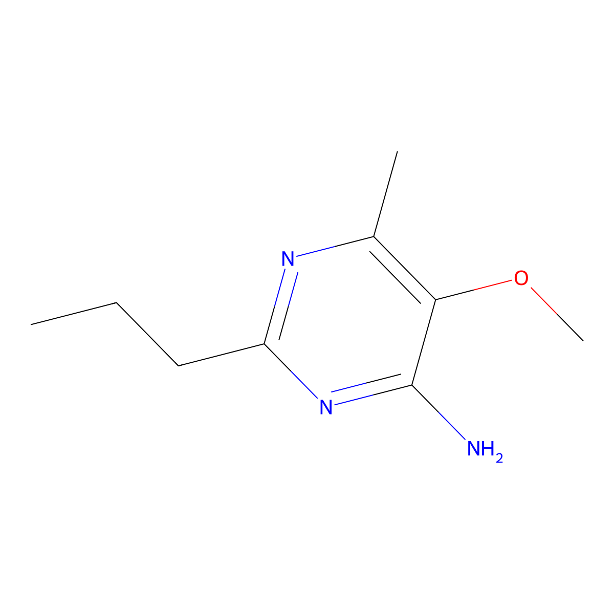 5-Methoxy-6-methyl-2-propyl-4-pyrimidinylamine molecular structure, CAS 1802144-33-7
