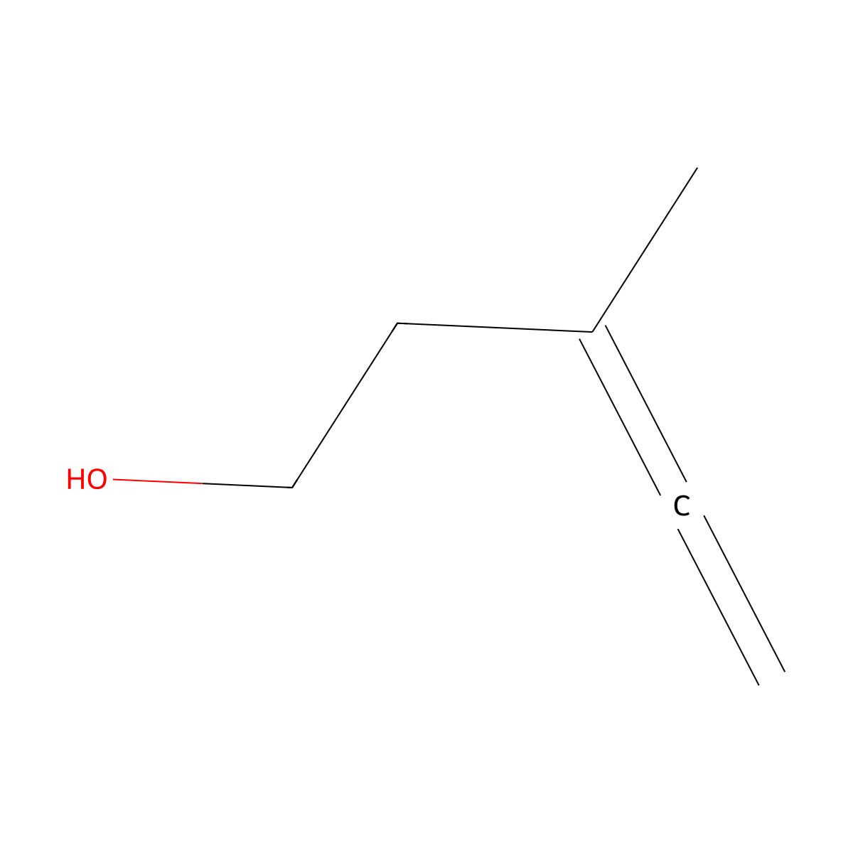 3,4-Pentadien-1-ol, 3-methyl- molecular structure, CAS 18022-52-1