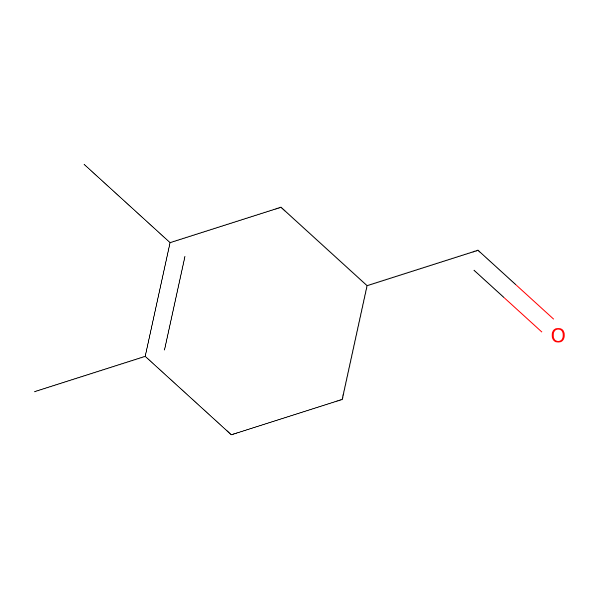 3,4-Dimethyl-3-cyclohexene-1-carboxaldehyde molecular structure, CAS 18022-66-7