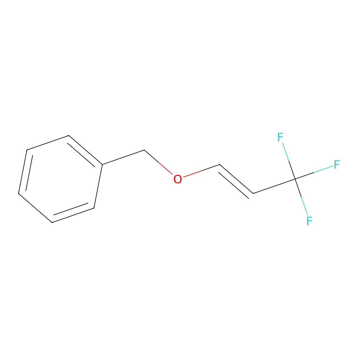{[(3,3,3-Trifluoroprop-1-en-1-yl)oxy]methyl}benzene molecular structure, CAS 1802225-63-3
