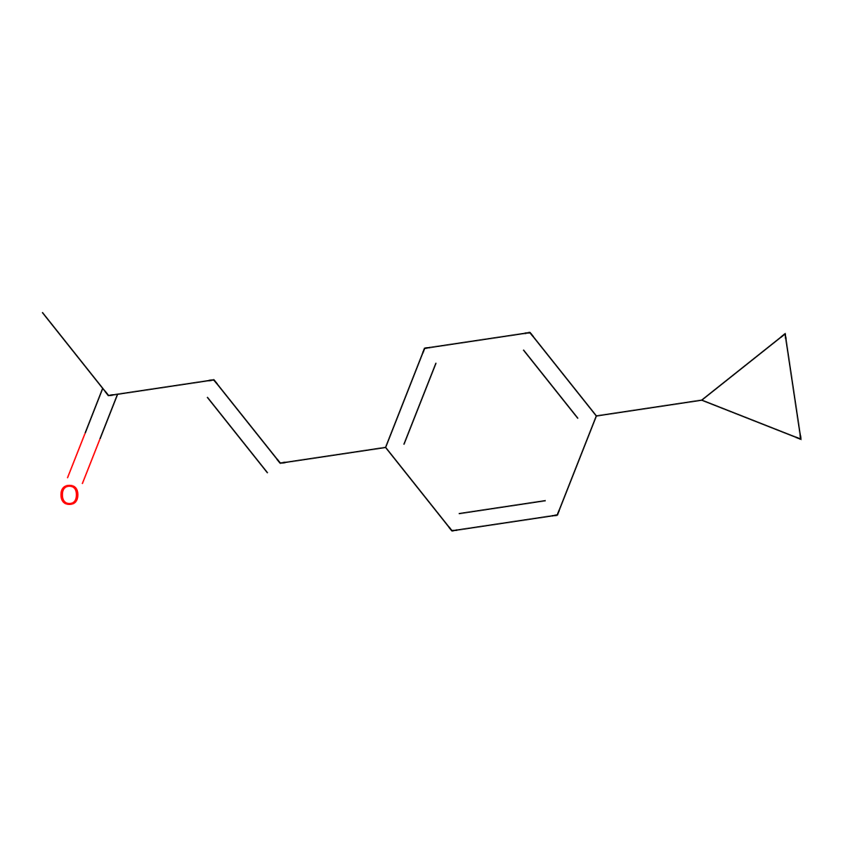 4-(4-Cyclopropylphenyl)but-3-en-2-one molecular structure, CAS 1802234-54-3