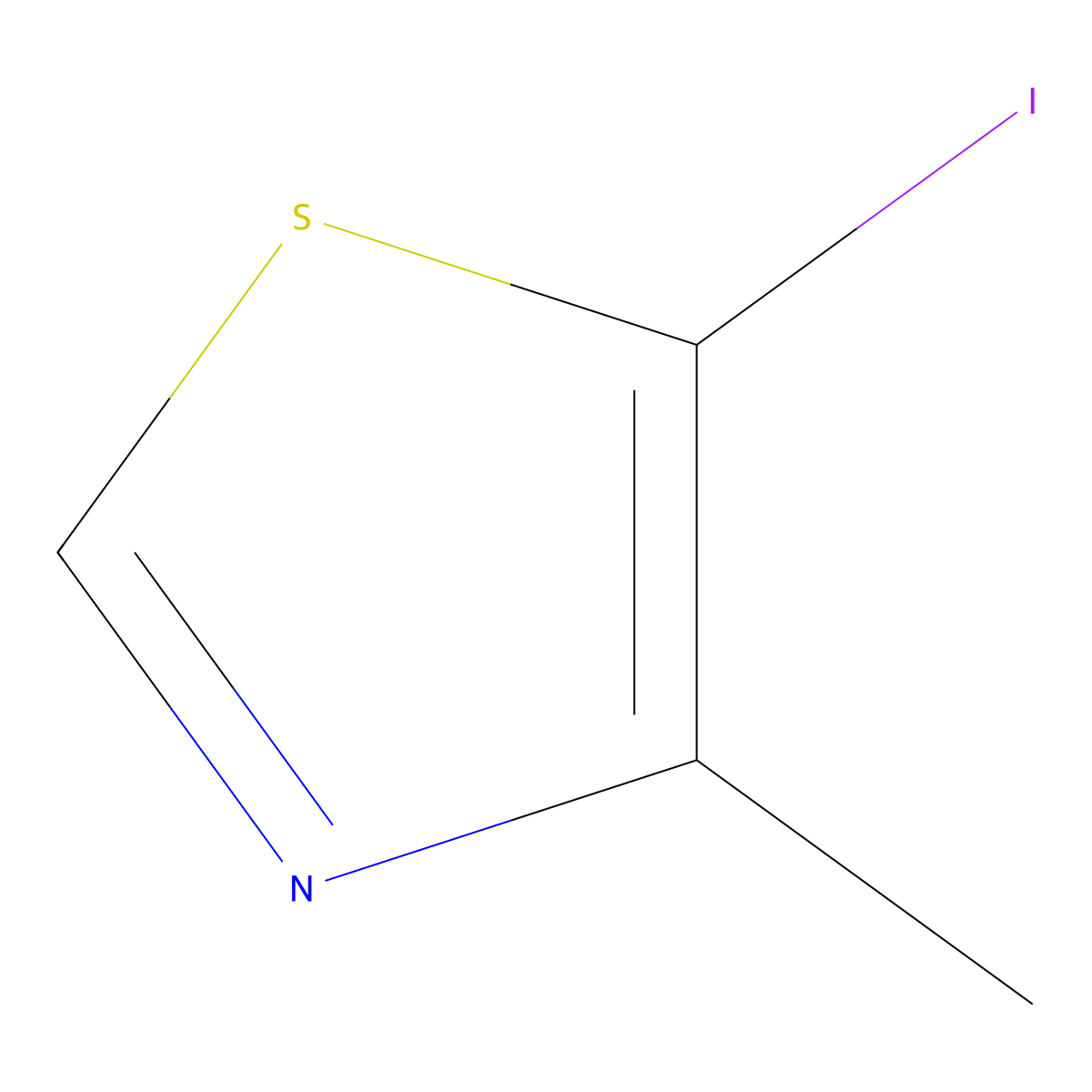 5-Iodo-4-methyl-1,3-thiazole molecular structure, CAS 1802236-30-1
