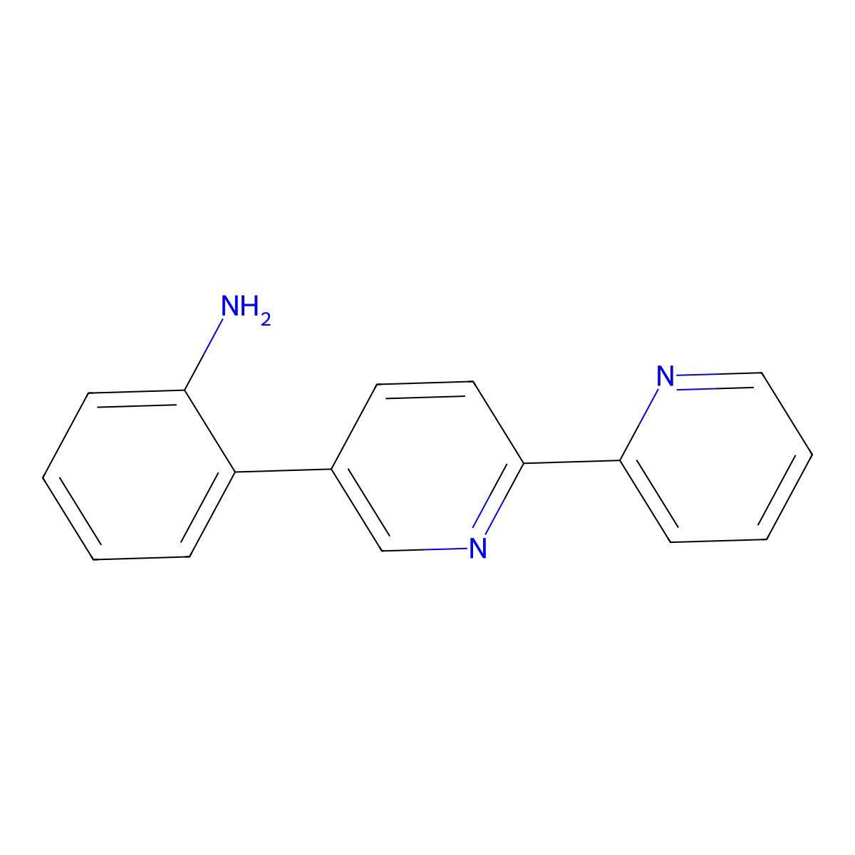 2-([2,2'-Bipyridin]-5-yl)aniline molecular structure, CAS 1802339-57-6
