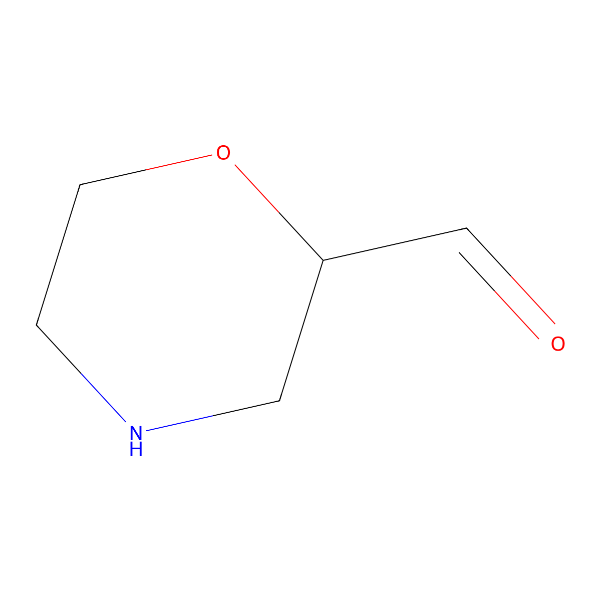 (2R)-morpholine-2-carbaldehyde molecular structure, CAS 1802376-10-8