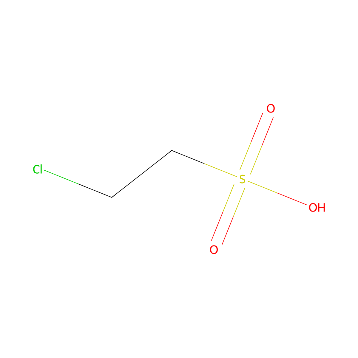 2-Chloroethanesulphonic acid molecular structure, CAS 18024-00-5