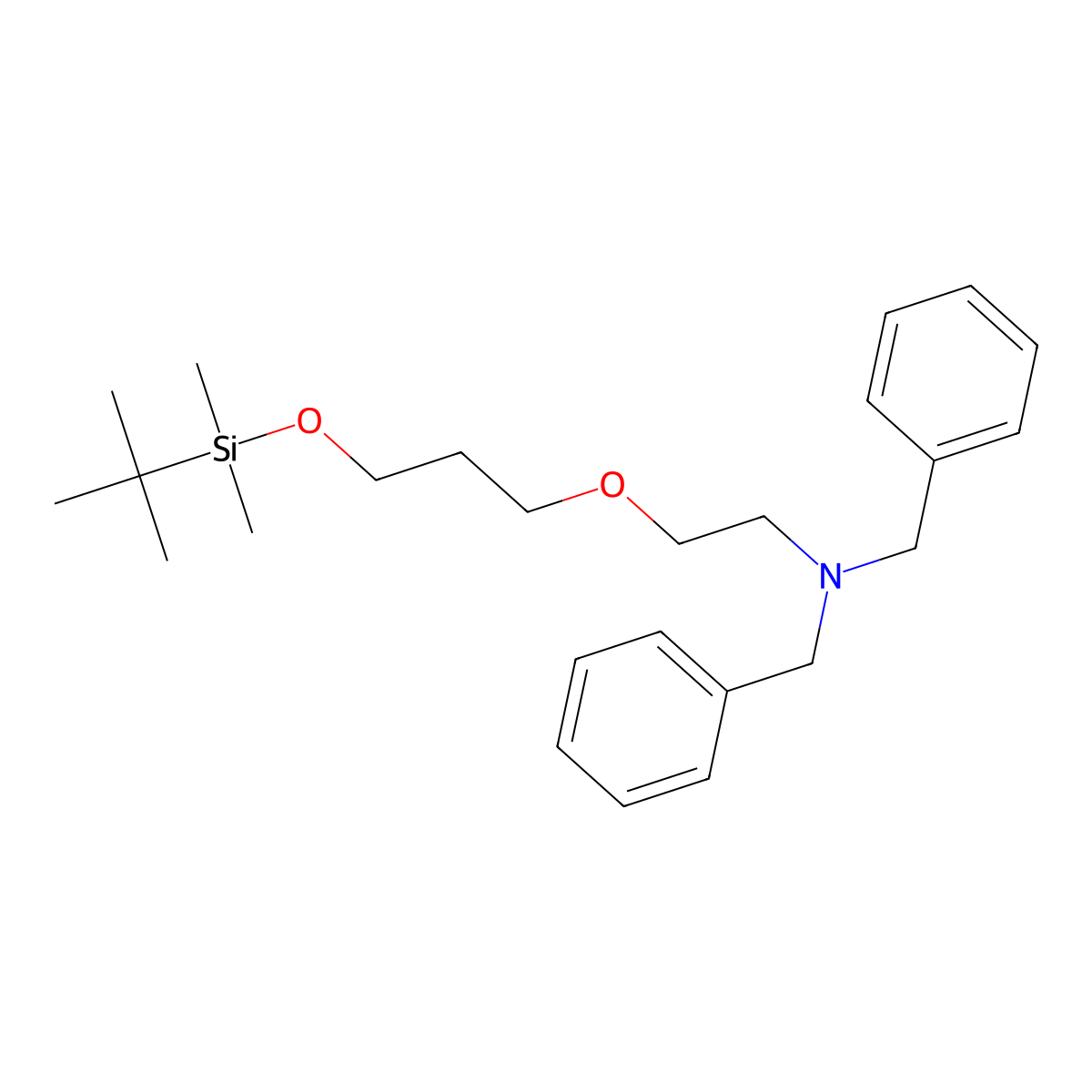 N,N-Dibenzyl-2-(3-((tert-butyldimethylsilyl)oxy)propoxy)ethanamine molecular structure, CAS 1802413-90-6
