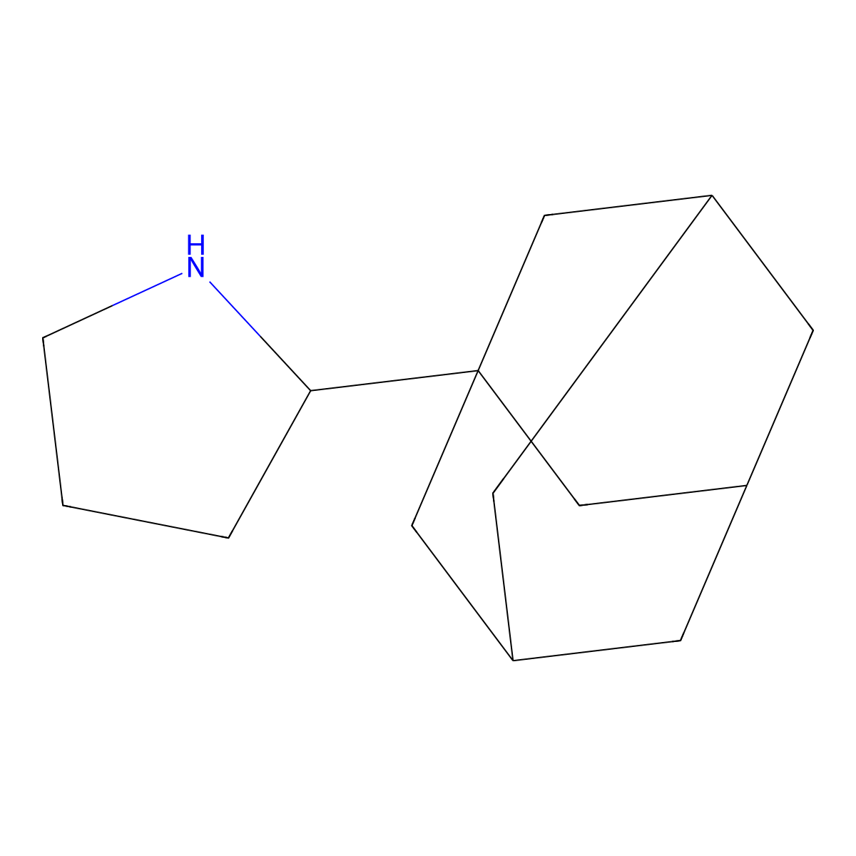 2-(1-Adamantyl)pyrrolidine molecular structure, CAS 180258-96-2