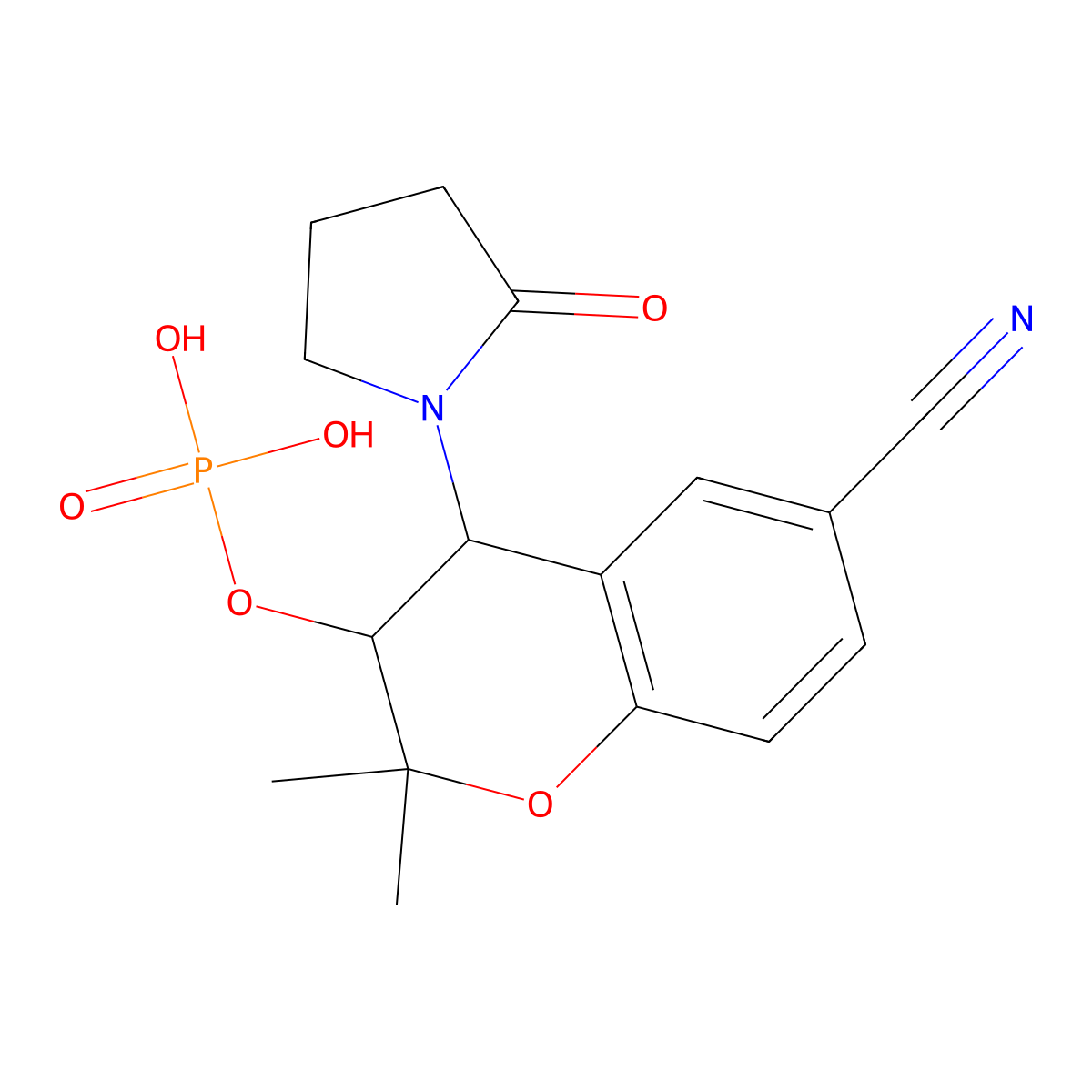 Foslevcromakalim molecular structure, CAS 1802655-72-6