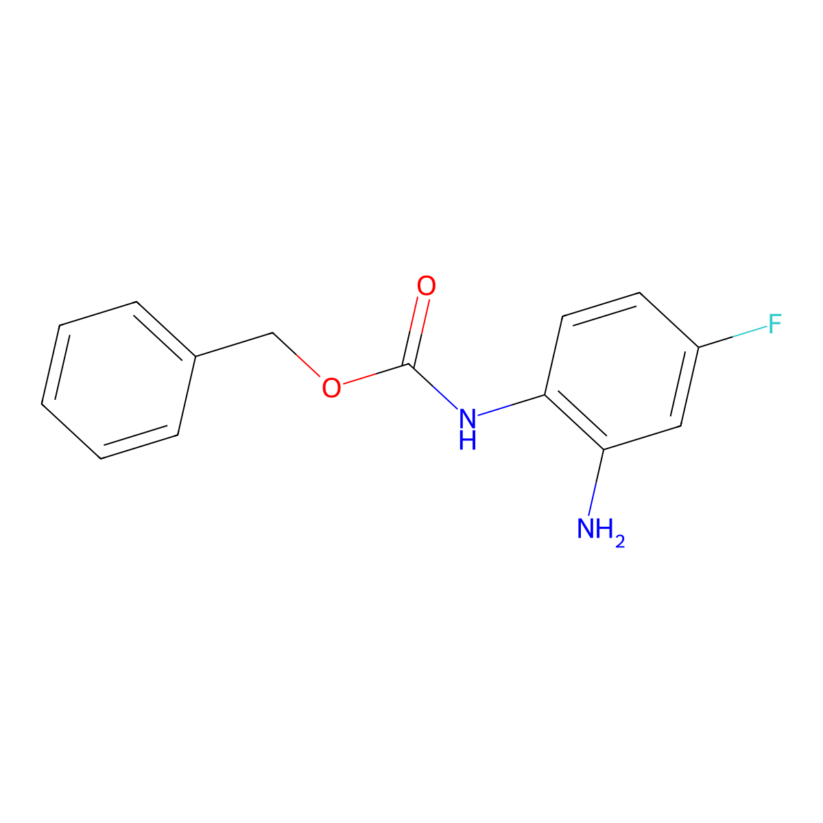 benzyl N-(2-amino-4-fluorophenyl)carbamate molecular structure, CAS 1802681-30-6