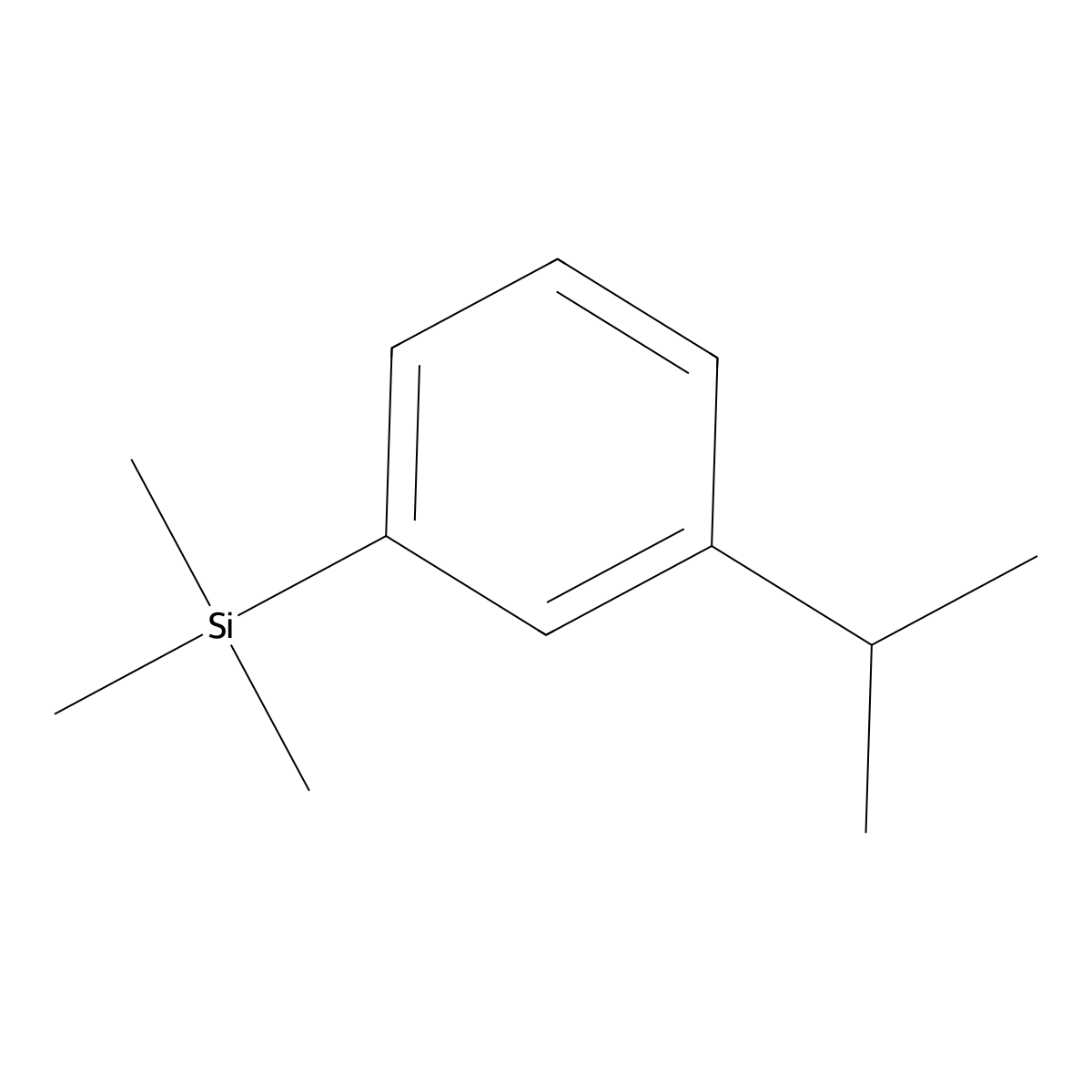 1-(Trimethylsilyl)-3-iso-propylbenzene molecular structure, CAS 18027-96-8