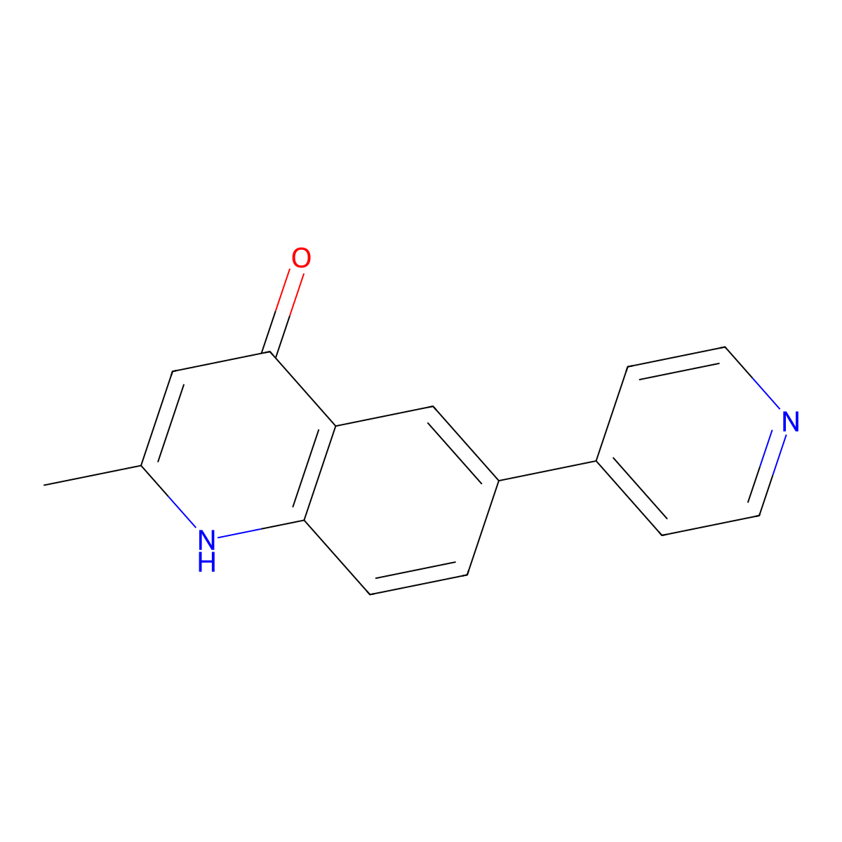 2-Methyl-6-(4-pyridinyl)-4-quinolinol molecular structure, CAS 1802704-20-6