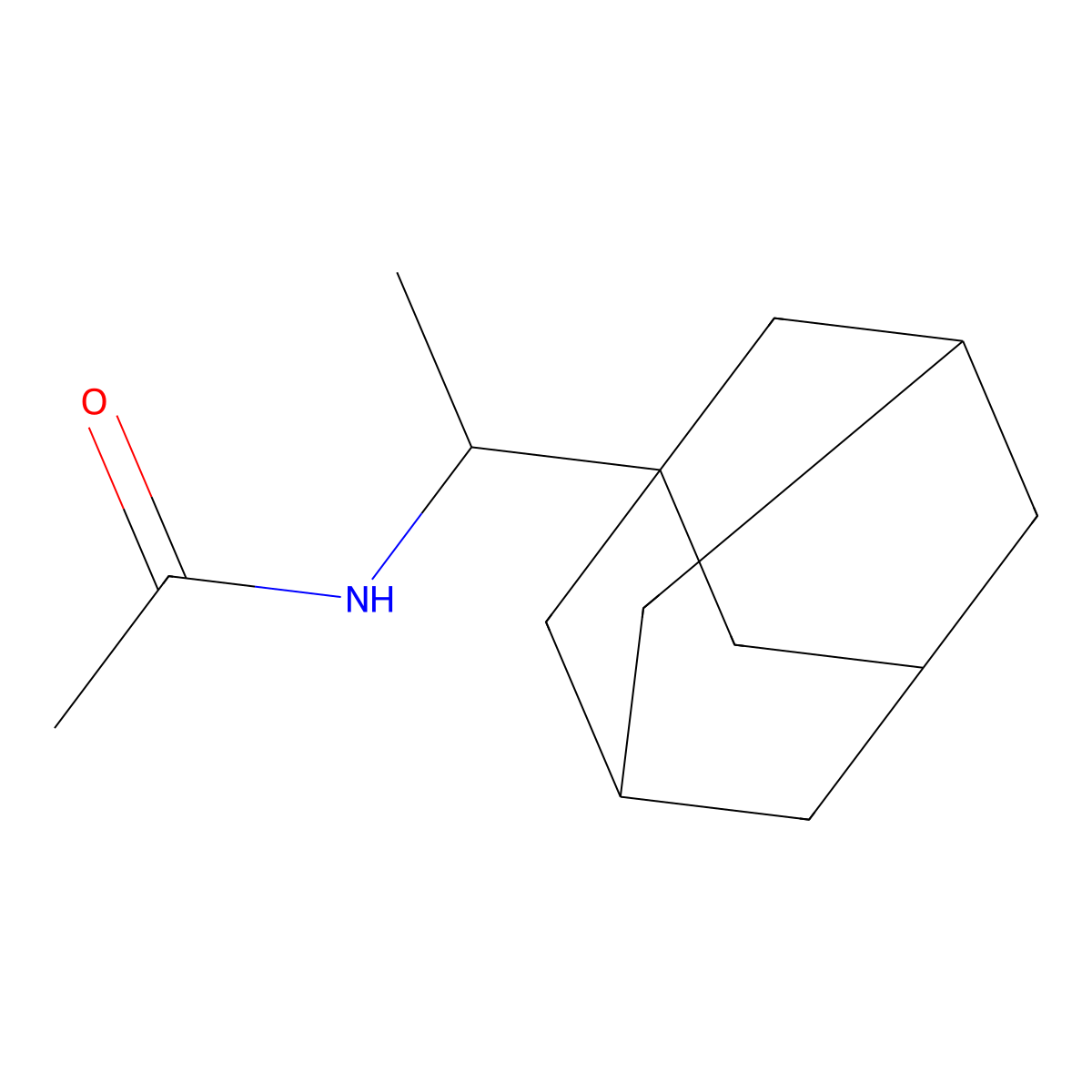 N-(1-((3R,5R,7R)-Adamantan-1-yl)ethyl)acetamide molecular structure, CAS 180271-41-4