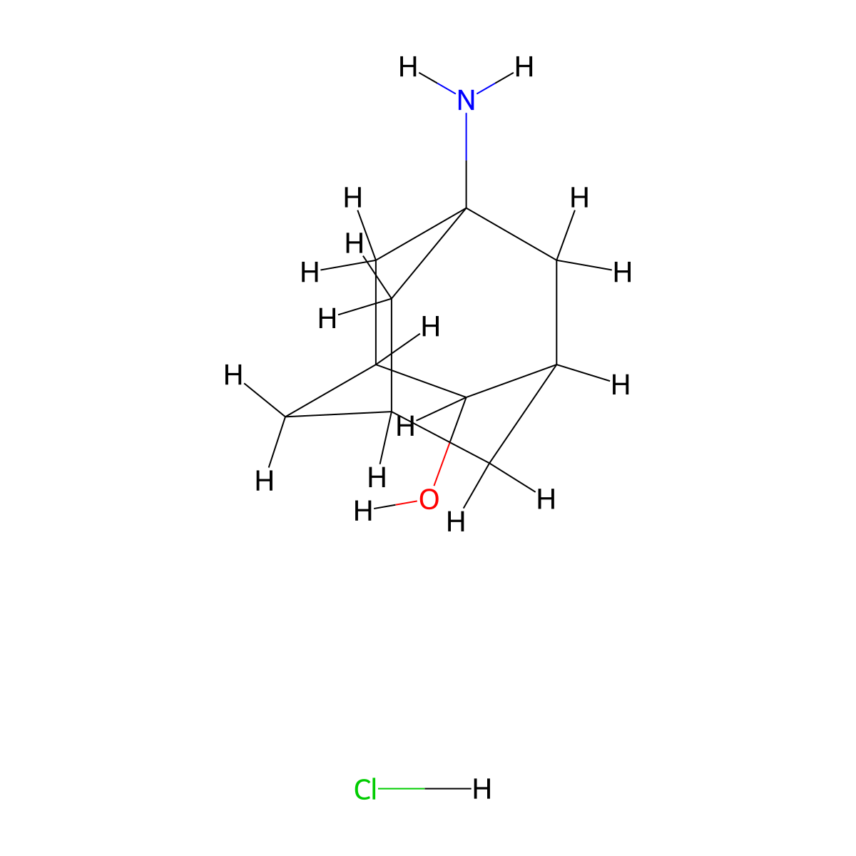 5-Aminoadamantan-2-ol;hydrochloride molecular structure, CAS 180271-44-7