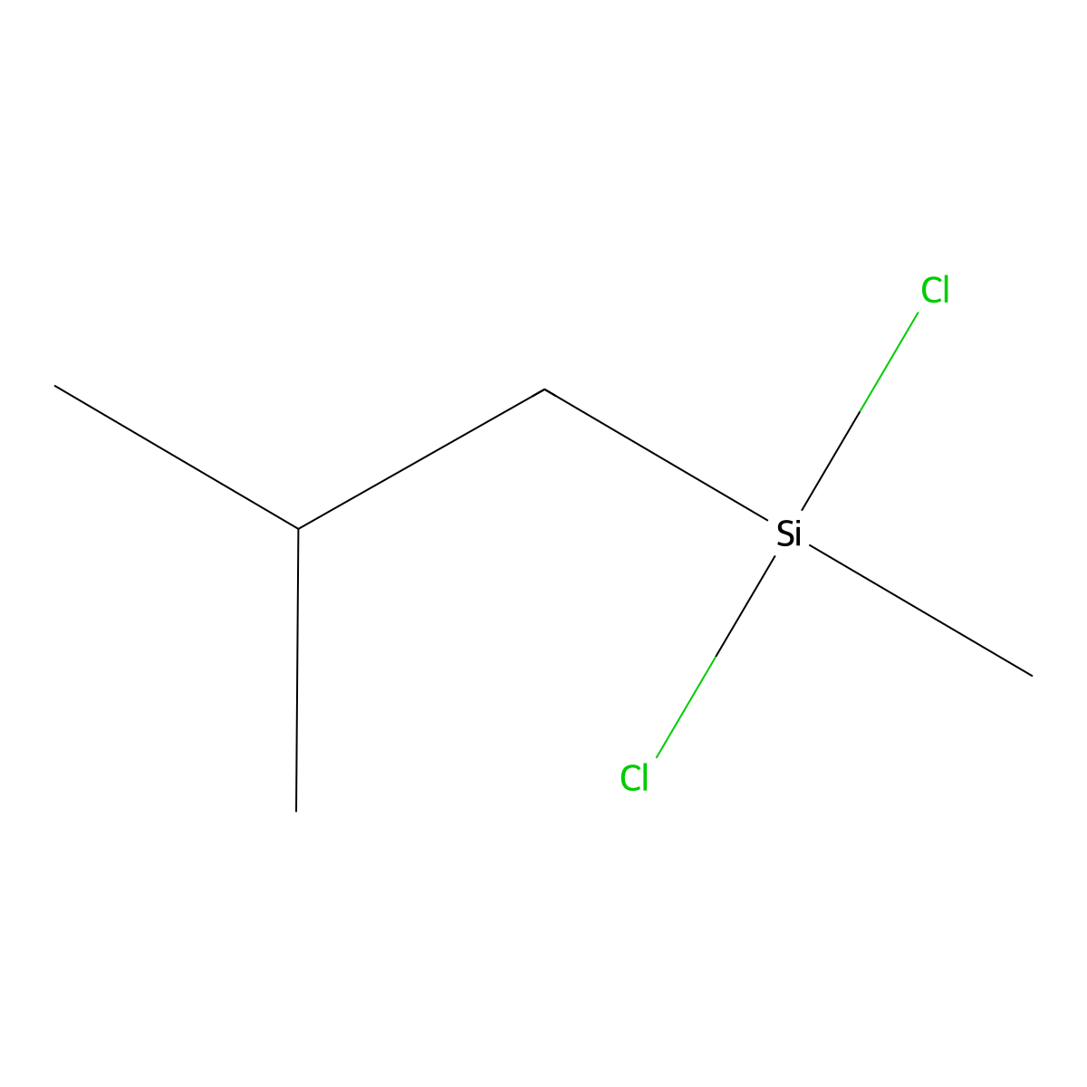 Dichloroisobutylmethylsilane molecular structure, CAS 18028-96-1