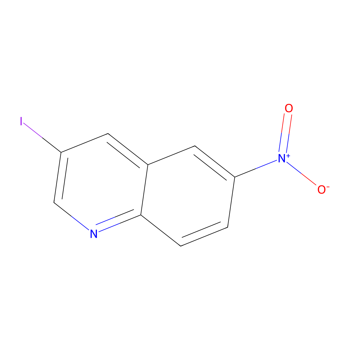 3-Iodo-6-nitroquinoline molecular structure, CAS 1802820-05-8