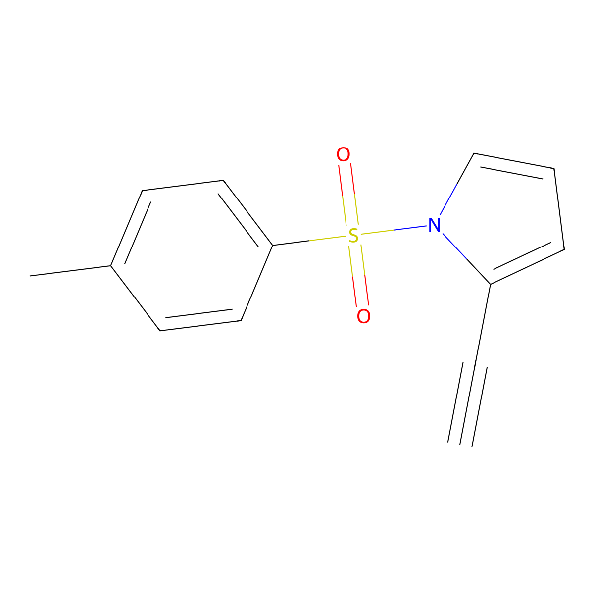 2-Ethynyl-1-tosyl-1H-pyrrole molecular structure, CAS 180283-63-0