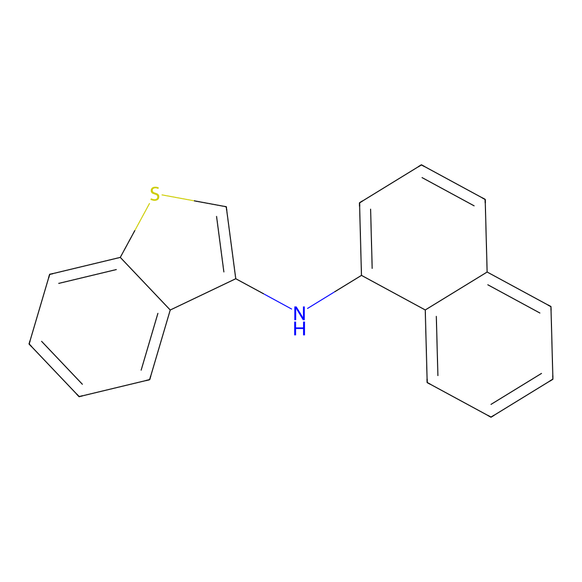 N-(Naphthalen-1-yl)benzo[b]thiophen-3-amine molecular structure, CAS 1802844-25-2