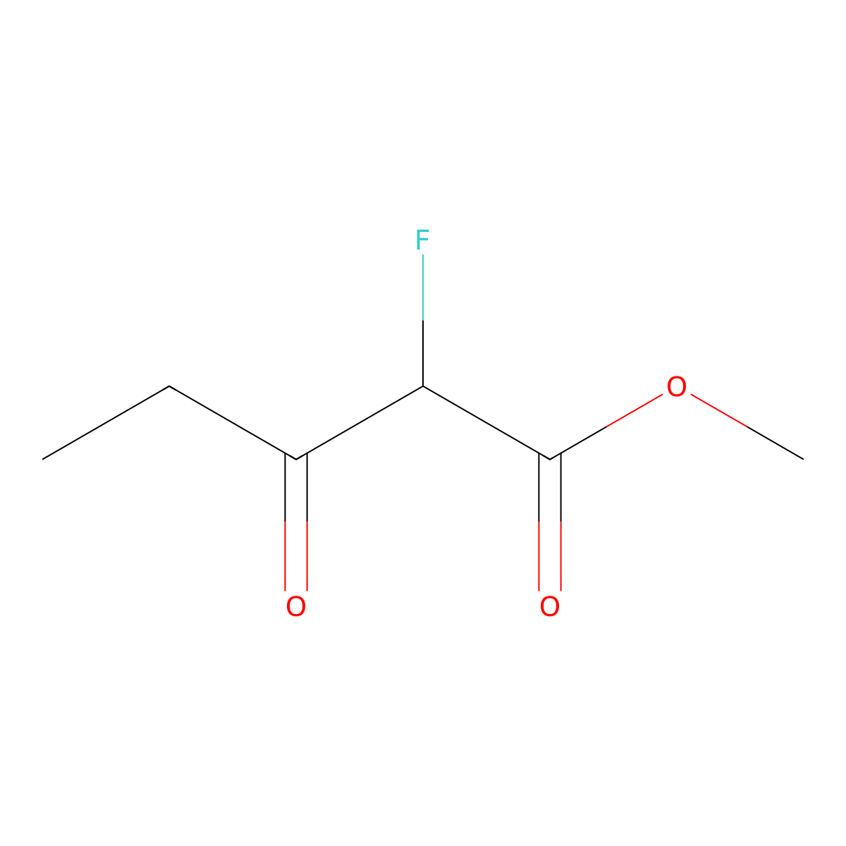 Methyl 2-fluoro-3-oxopentanoate molecular structure, CAS 180287-02-9