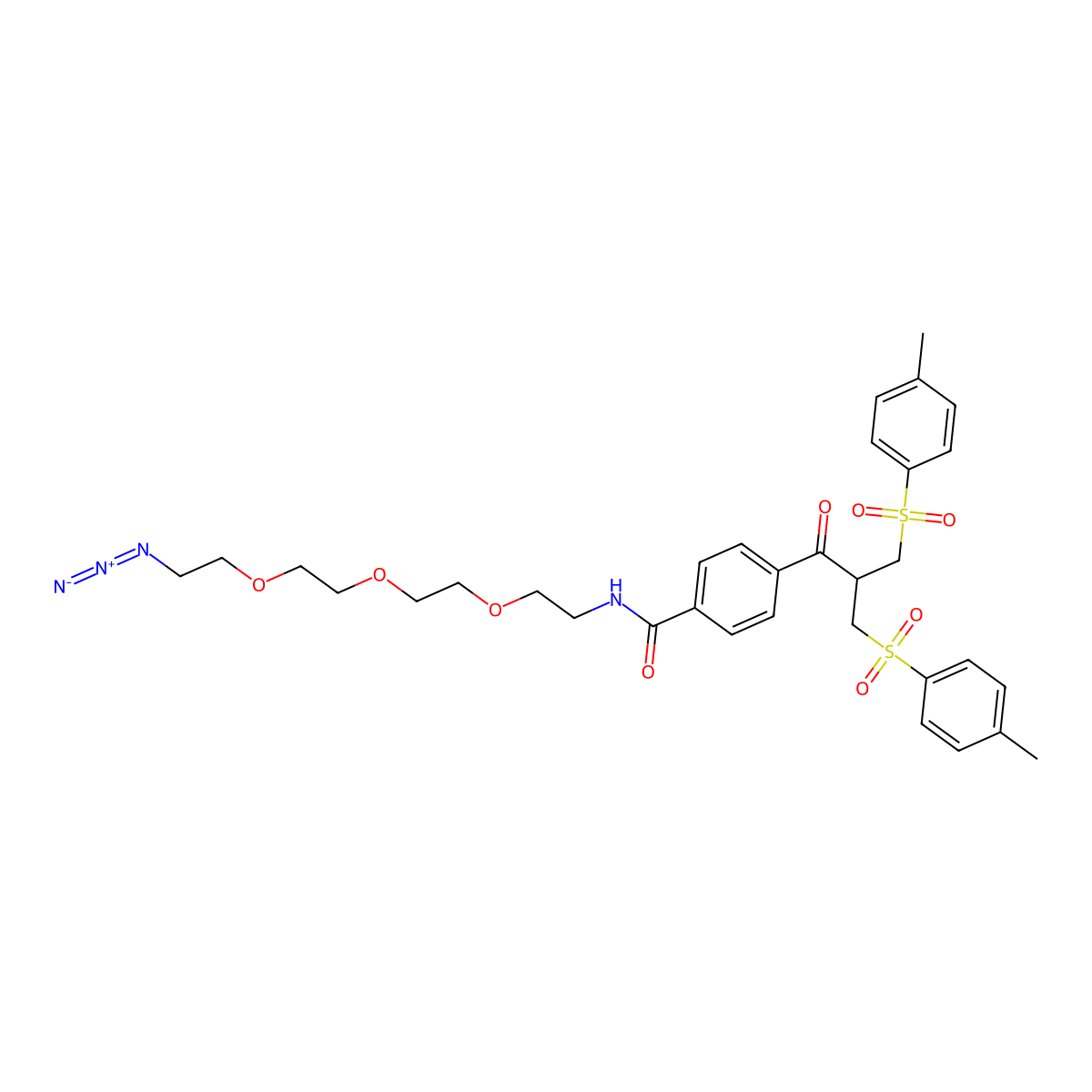 Bis-sulfone-PEG3-azide molecular structure, CAS 1802908-01-5