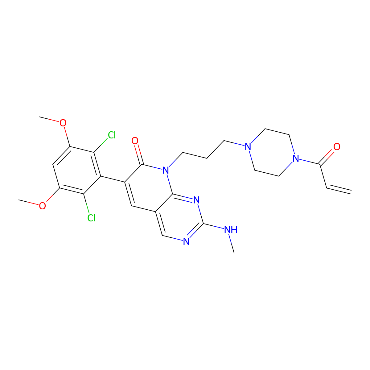 Prn-1371 molecular structure, CAS 1802929-43-6